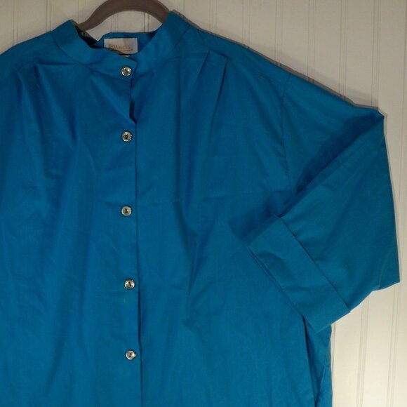 Roamans, Blue *Button Up Shirt 2X - Picture 1 of 6
